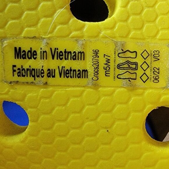 Crocs Mens 5 / Womens 7 Yellow Crush Rain Platform Boots 207946 - Picture 8 of 8